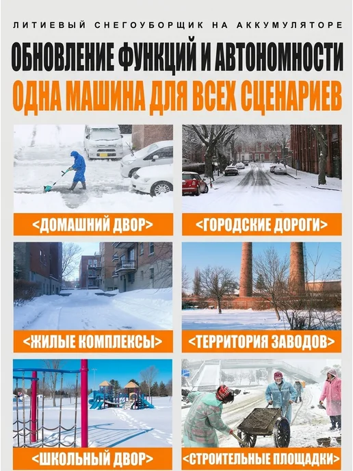 Worcraft Снегоуборщик аккумуляторный бесщёточный дача шт, вариант, фото 6