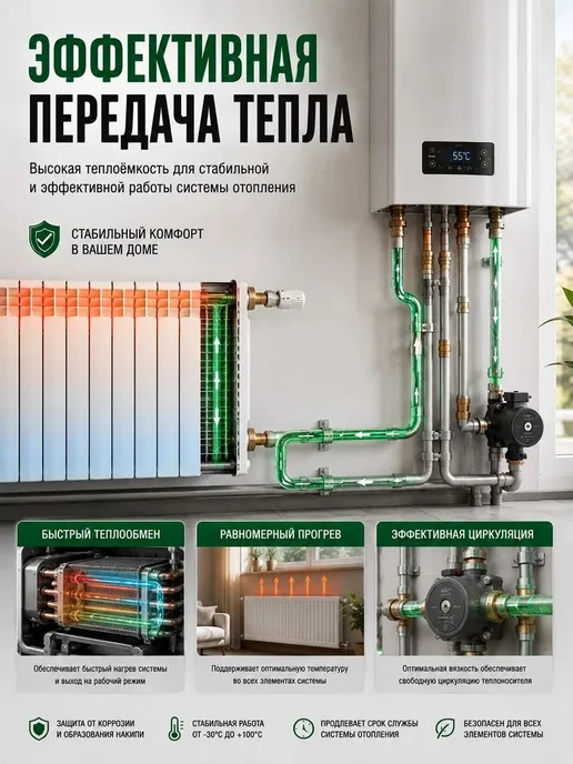 Теплоноситель для отопления -30, 10 кг, 3ton, 10 кг, фото 7