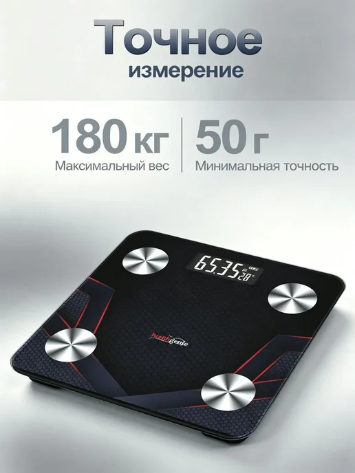 Весы напольные; умные весы с Bluetooth;, черный, фото 4