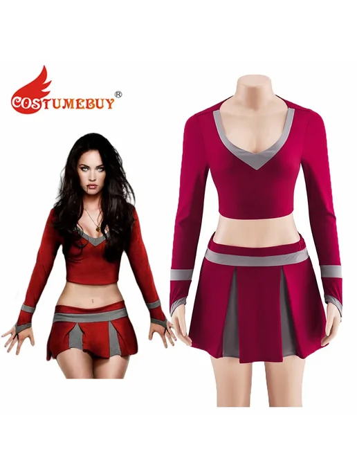 costumebuy Костюм чирлидера Дженнифер красный полиэстер, красный, фото 2