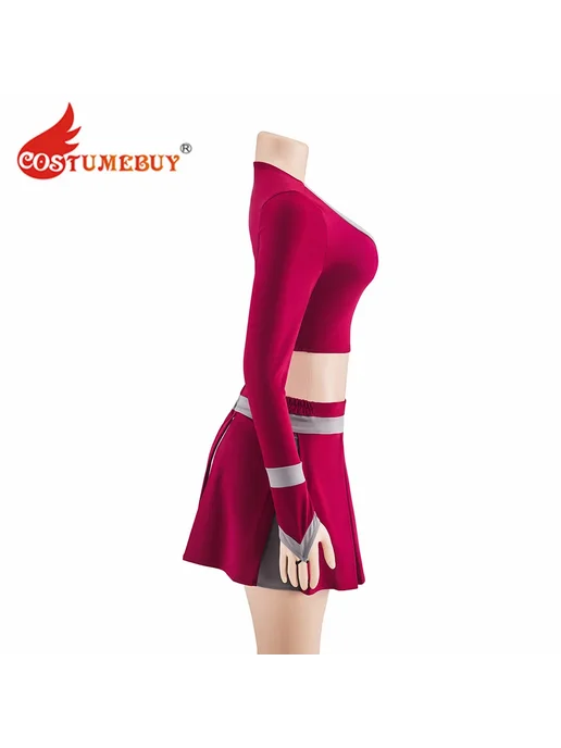 costumebuy Костюм чирлидера Дженнифер красный полиэстер, красный, фото 3