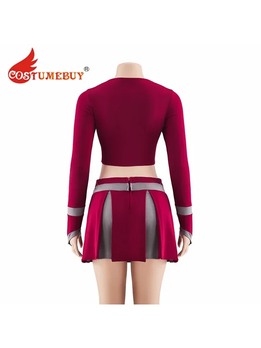 costumebuy Костюм чирлидера Дженнифер красный полиэстер, красный, фото 4