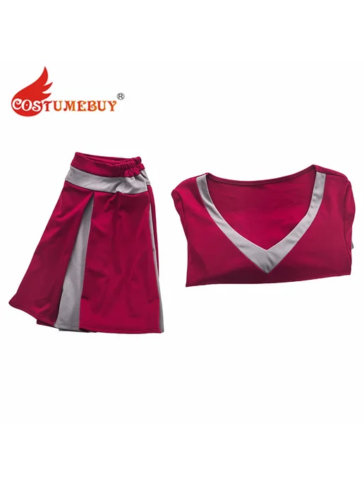 costumebuy Костюм чирлидера Дженнифер красный полиэстер, красный, фото 6