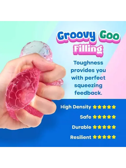 JCTTTY Антистресс-мячик Mochi Ice Ball Maltose Розовый, A2, розовый, фото 3