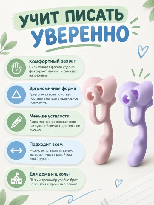Тренажер для постановки письма, корректор почерка, насадка н, 2 шт, фото 2