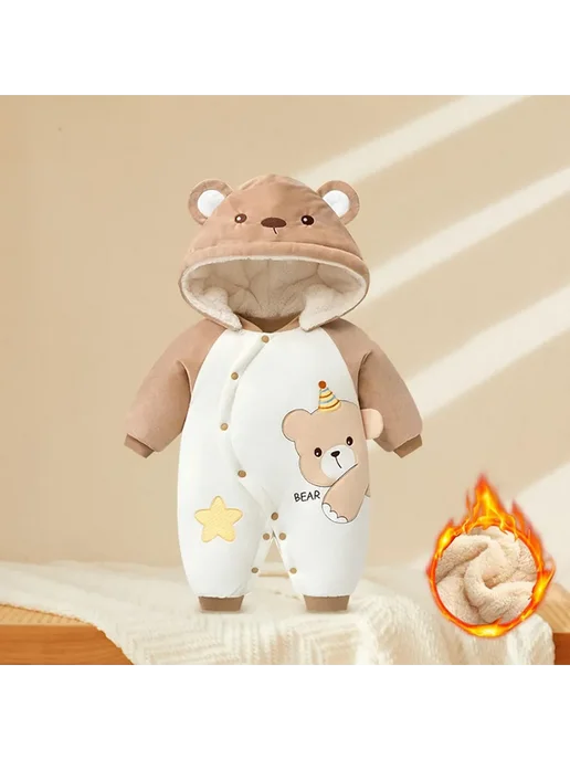 кигуруми медведь для детский, коричневый, фото 5