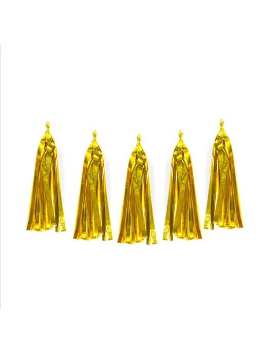 Гелиевый шар круглый латексный gold tassel, золотой