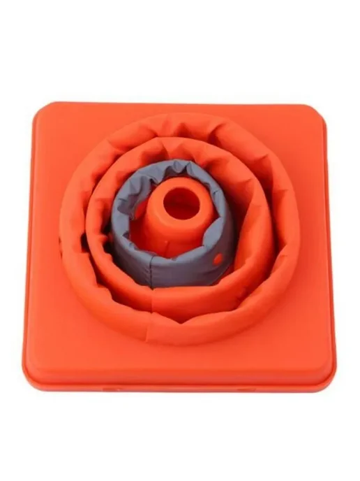 Складной оранжевый дорожный конус 30 см Orange 40cm, оранжевый, фото 5