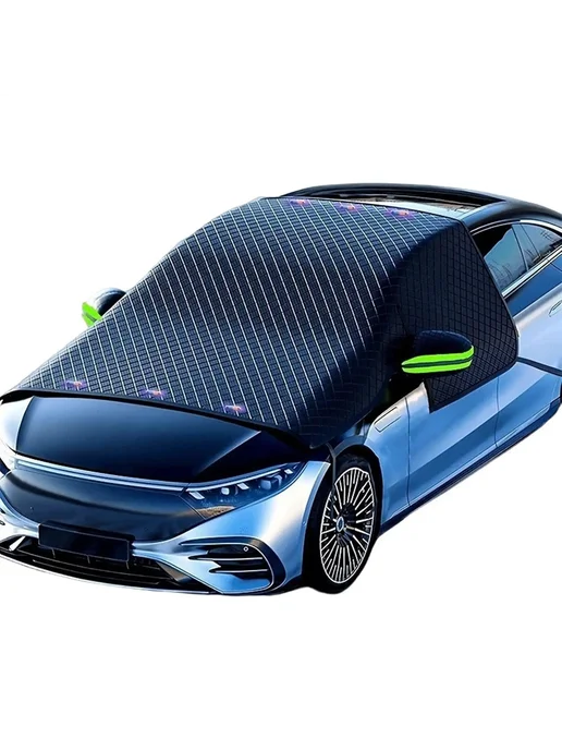 Зимний чехол для лобового стекла автомобиля из оксфордской т, зеленый, фото 2