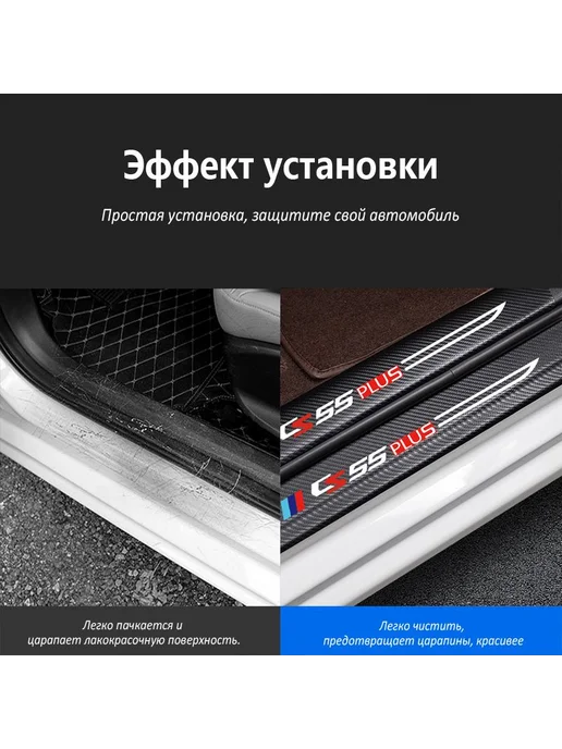 Changan CS55 Plus Защита порога двери автомобиля,Наклейки, вариант, фото 2
