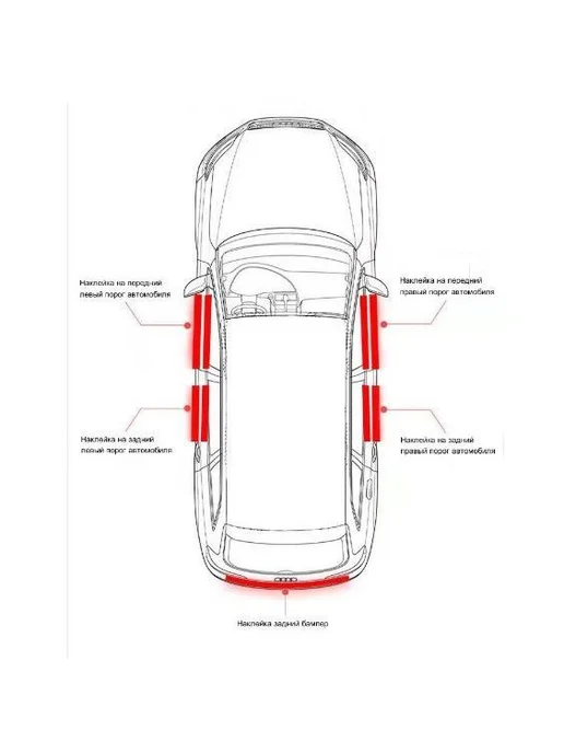 Накладки на заднюю панель автомобиля Suzuki-TY, вариант, фото 3
