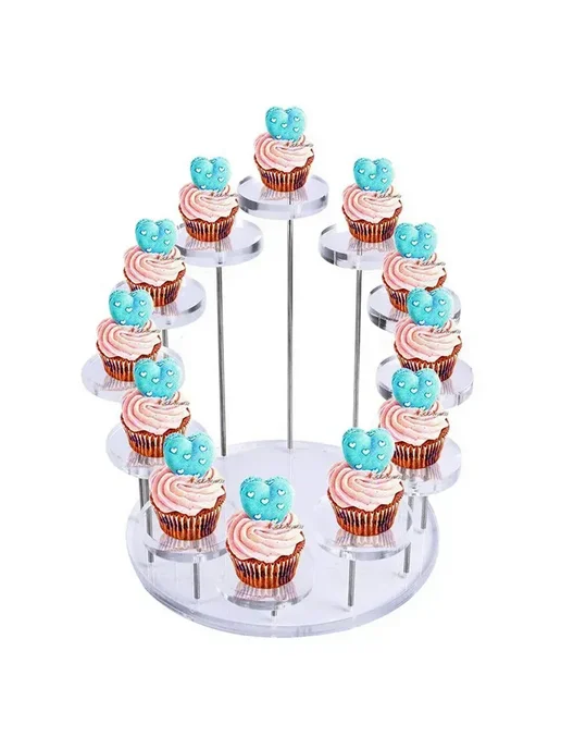 Стеллаж акриловый для колец и украшений 360°, белый, фото 3