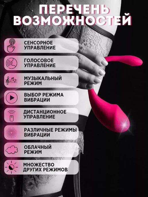 Виброяйцо с приложением для управления, красный, фото 5