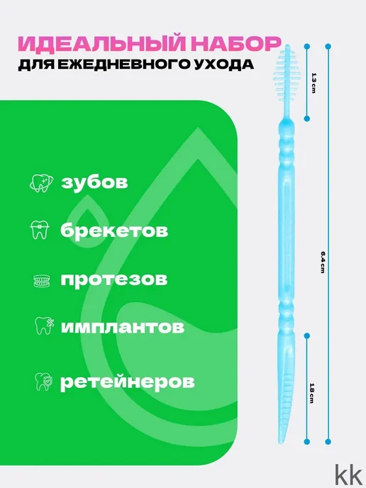 Межзубные ершики голубые, голубой, фото 2