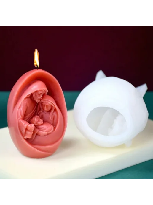 Силиконовая форма для свечей "Иисус", 3D 83001897, вариант, фото 2