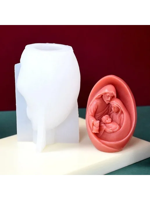 Силиконовая форма для свечей "Иисус", 3D 83001897, вариант, фото 3