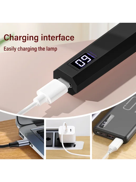 LULAA Портативная Мини Сушилка для Ногтей Rechargeable Pink, вариант, фото 5
