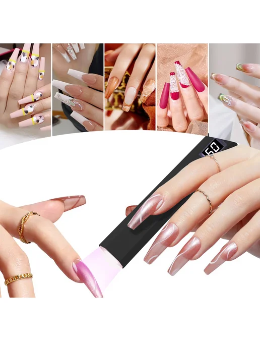 LULAA Портативная Мини Сушилка для Ногтей Rechargeable Pink, вариант, фото 7
