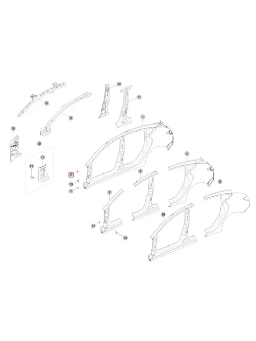1090865-S0-E (L) 1091432-S0-E (R) для Tesla Model 3 2017-, вариант, фото 3