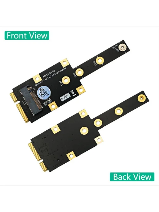 Адаптер Mini PCIe — M.2 M-Key для NVMe SSD, вариант, фото 2