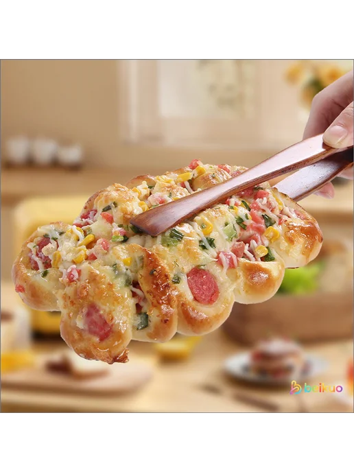 Кухонные щипцы кулинарные, длина 27 см, коричневый, фото 4