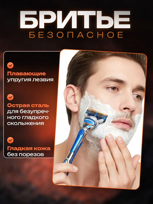 Сменные кассеты для бритья со станком, вариант, фото 3