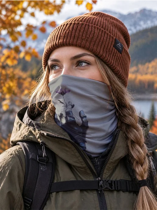 Банданы технологии и природа футуризм, белый, фото 3