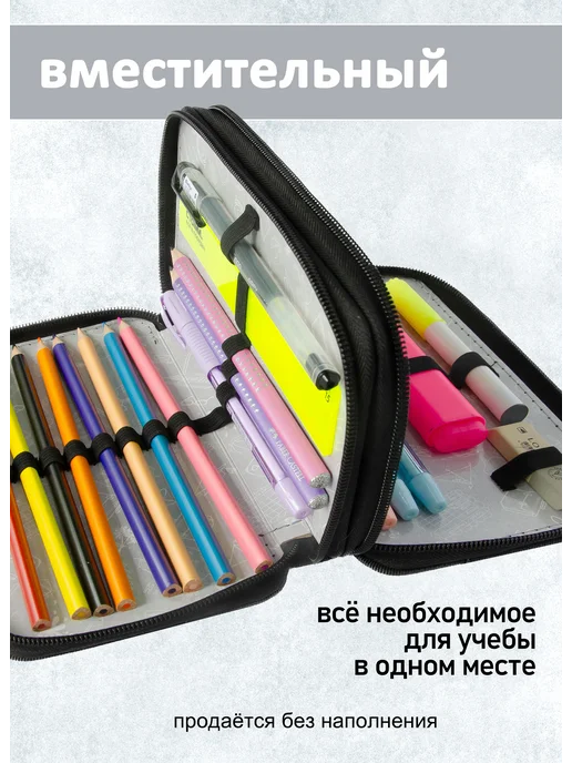 Оникс Пенал школьный 2 отделения, вариант, фото 3