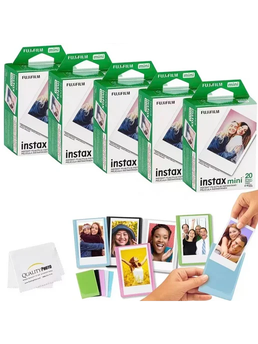 FUJIFILM Фотобумага Instax Mini 10 80 листов белая рамка 40, белый, фото 3