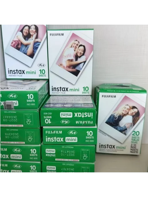 FUJIFILM Фотобумага Instax Mini 10 80 листов белая рамка 60, белый, фото 4