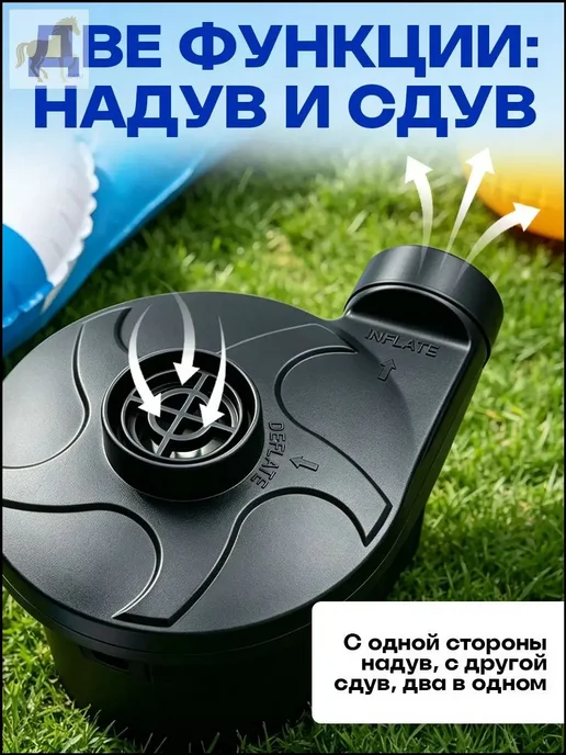 Насос для надувания матрасов и мебели, 12 В, 24 Вт, 24 Вт, фото 5