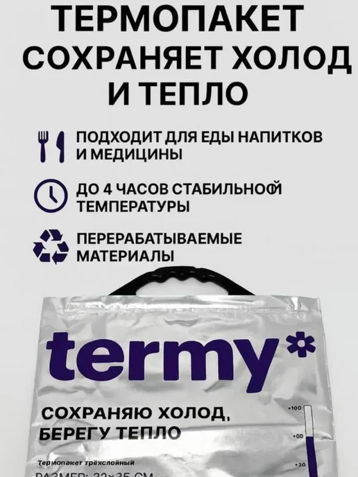 айч3 Термопакет для продуктов многоразовый, 6 л, фото 2