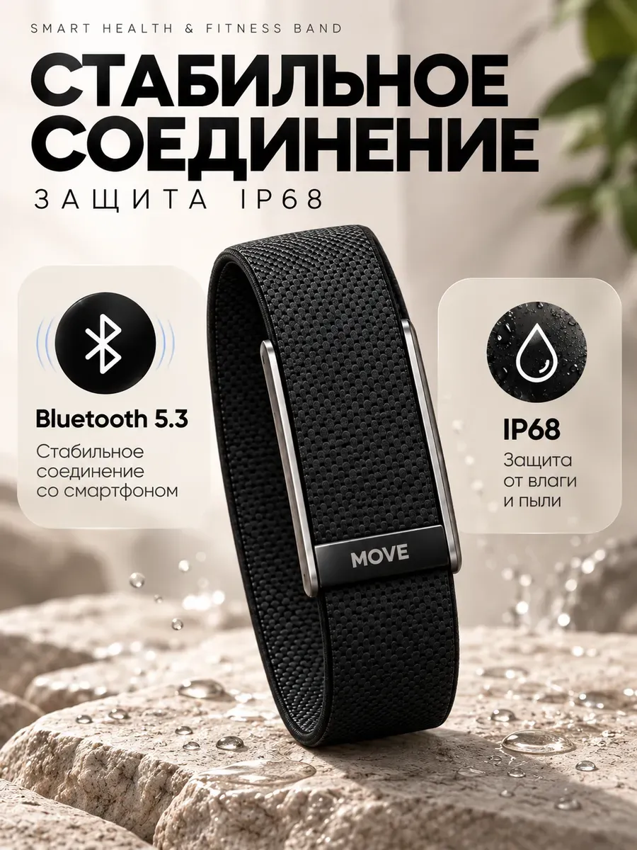 Фитнес браслет Smart Health & Fitness Band без экрана — фото 3