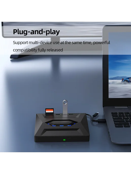 5 в 1 Drive Burner Recorder USB-C+SD TF для ноутбука и ПК, вариант, фото 2
