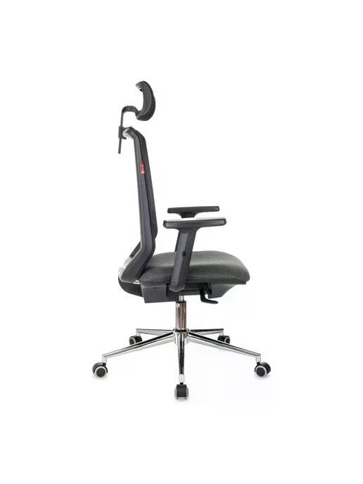 Кресло VB_EChair 663 TC-H SL черный TW-01 38-418 сетка ткань, черный, фото 3