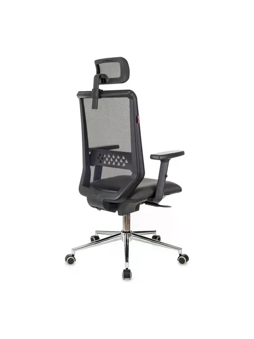 Кресло VB_EChair 663 TC-H SL черный TW-01 38-418 сетка ткань, черный, фото 4