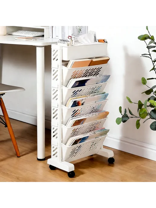 Подставка для размещения книг и учебных принадлежностей, белый, фото 3