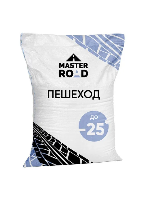 Нет бренда Реагент противогололедный Пешеход Мастер Роуд, мешок 25кг с, 20 кг, фото 3
