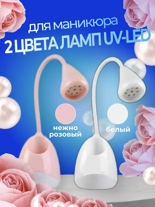 Уф Лед лампа ультрафиолетовый фонарикдля маникюра ногтей 36, белый, фото 3