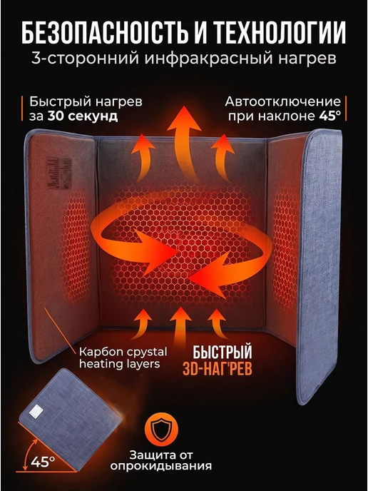 коврик с подогревом для ног,220v,150w,1 шт, 150 Вт, 1 шт, фото 2