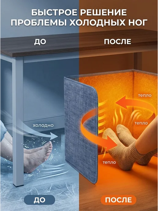 коврик с подогревом для ног,220v,150w,1 шт, 150 Вт, 1 шт, фото 3