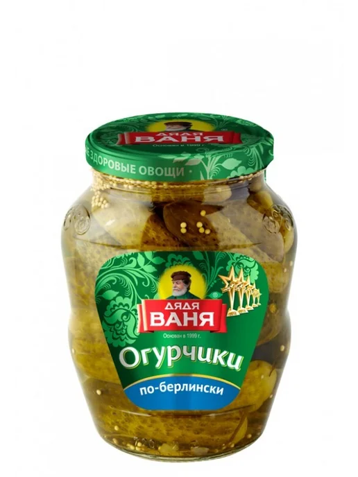 Огурцы "" маринованные поберлински 680 г, 680 г