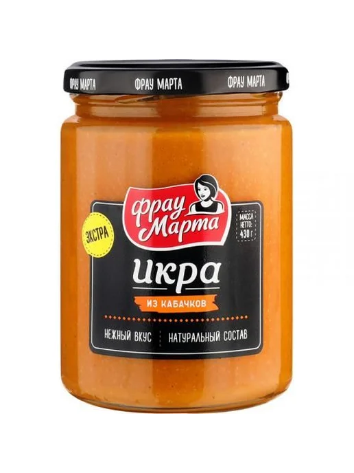 Фрау Марта икра из кабачков, 430 г, 3 штуки, 430 г, фото 2