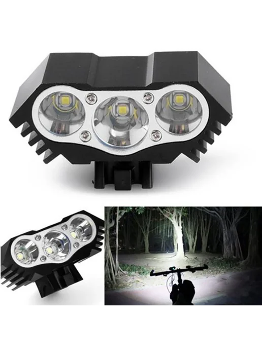 Велосипедный фонарь LED XM-L T6, 3000 лм, USB, вариант, фото 7