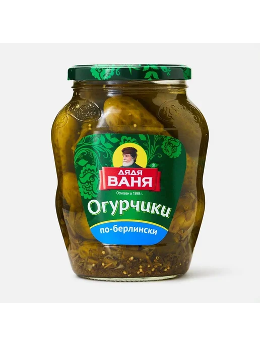 Огурчики маринованные ПоБерлински, 680г, 680 г