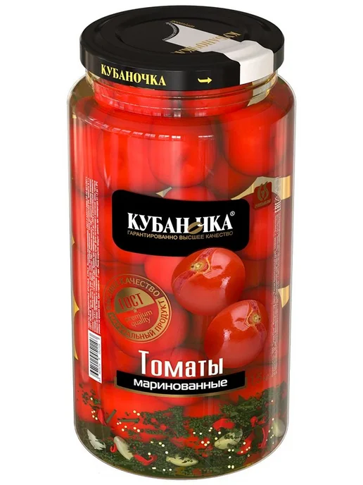 Томаты Маринованные, черри, 360 г, 3 уп, 360 г, фото 2