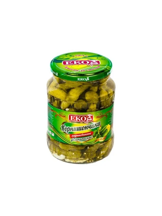 "ЕКО" Корнишоны Маринованные деликатесные 370гр.5шт, 370 г, фото 3