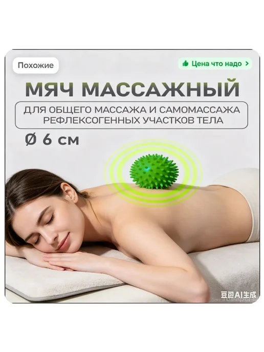Нет бренда массажный мяч с шипами для спорта и фитнеса, фиолетовый, фото 7