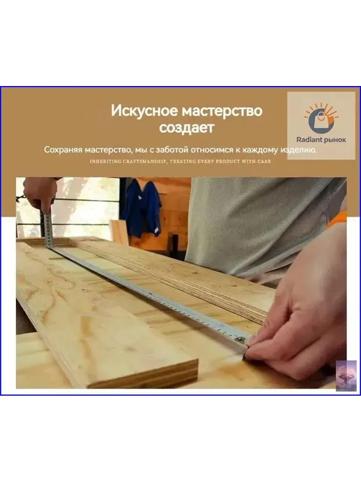 Настенная деревянная ключница с полкой и 6 крючками, серый, фото 8