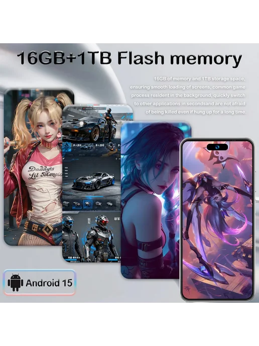 Смартфон Pro Max I17 Pro Max 22 ГБ, желтый, фото 6